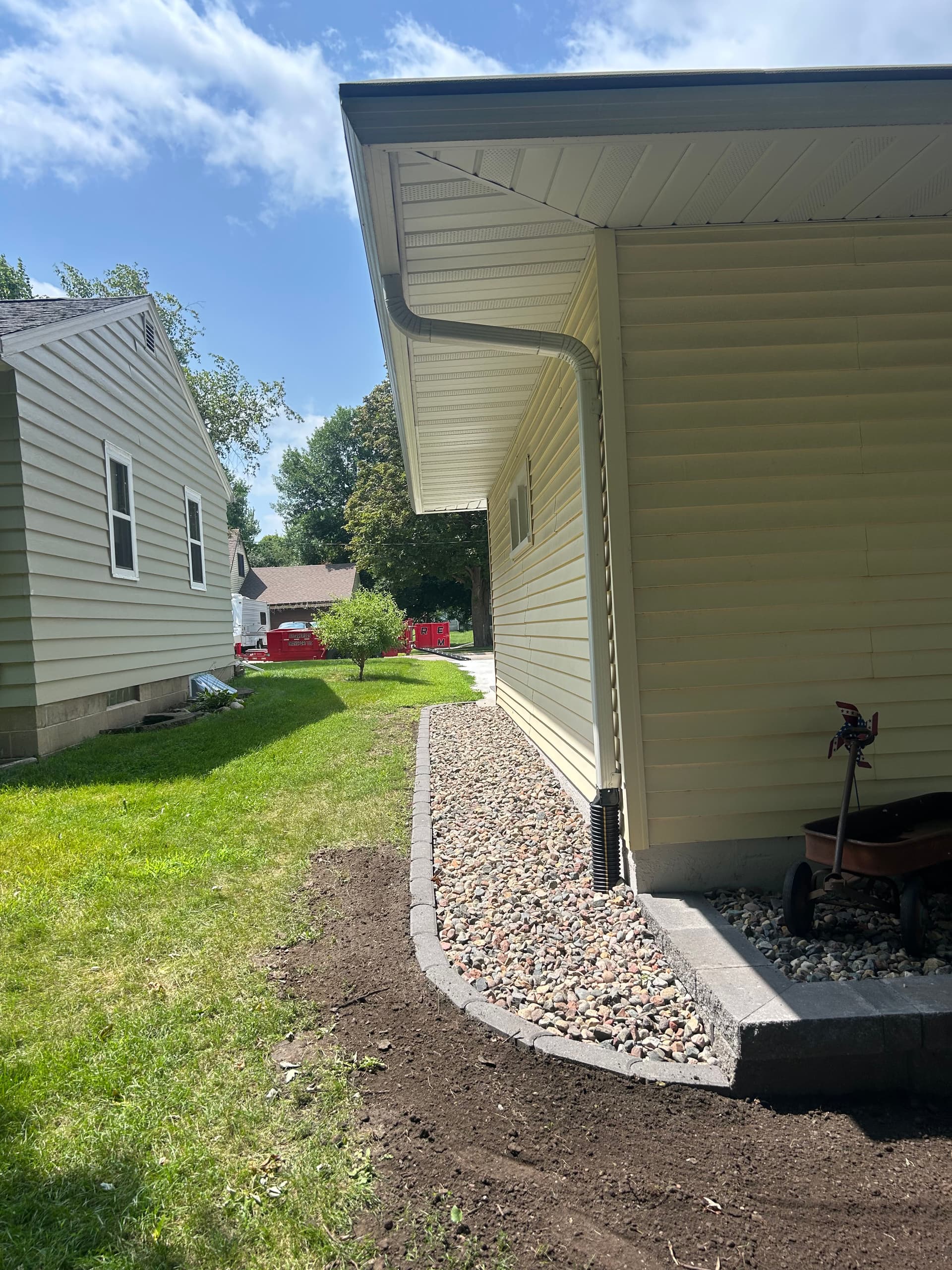 Gallery photos for Retaining Walls, Rock Beds, Stamped Patio and More - Full Yard Overhaul: Image #3